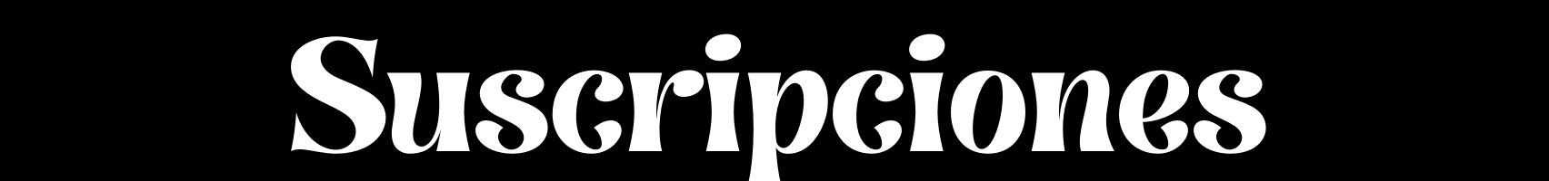 Suscripciones